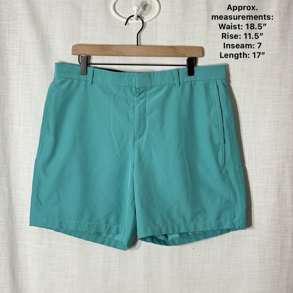 Nike Hybrid Chino Flex Performance Golf Shorts‎ Teal Dri-Fit Mens 36